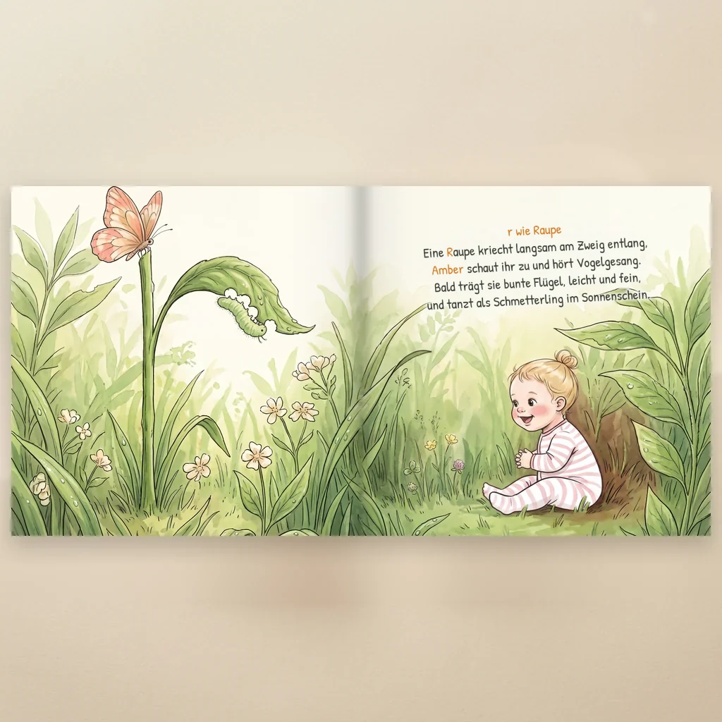 Buchcover von Hurra, Name ist da!, personalisiertes Kinderbuch 6