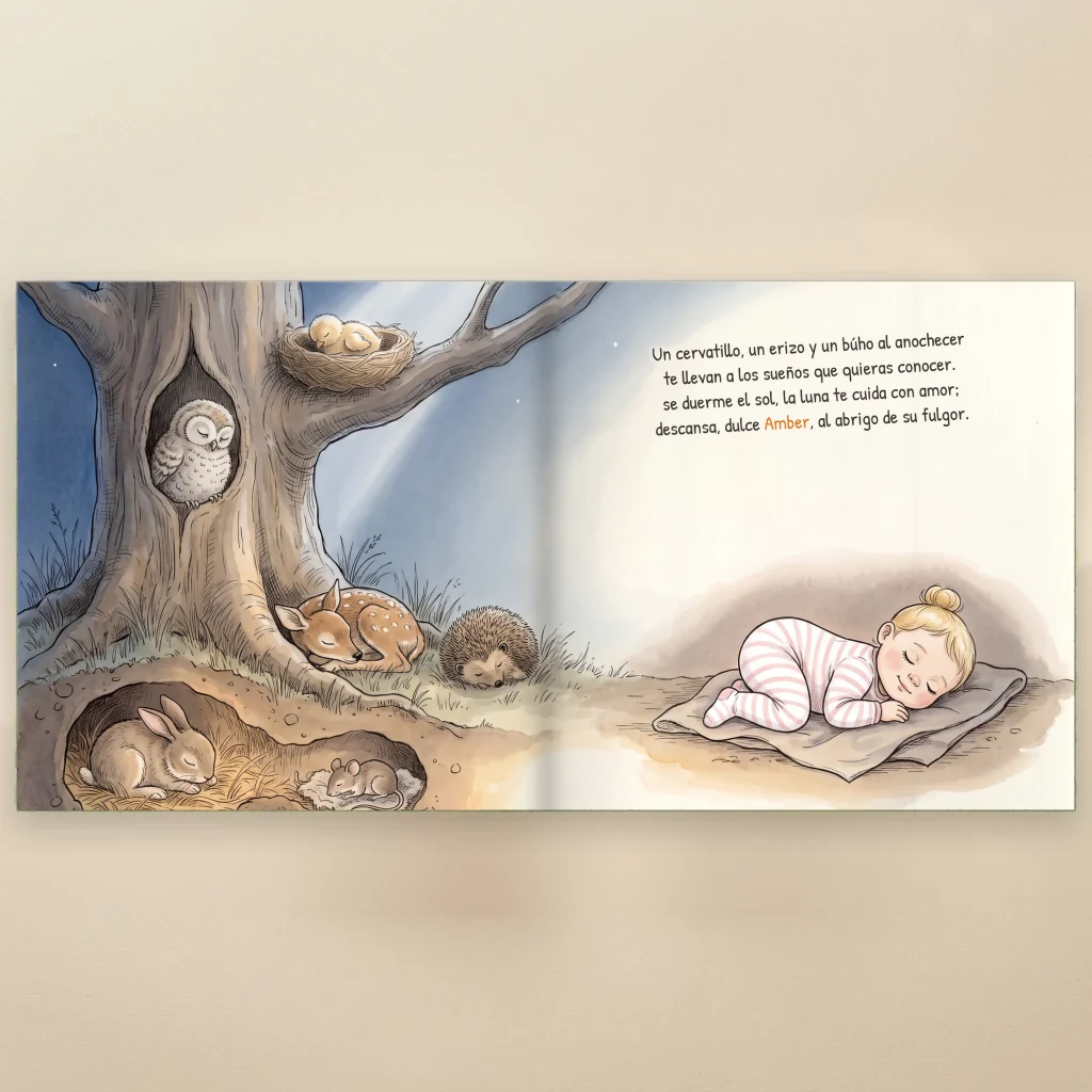 Portada de ¡Hurra, Nombre ha nacido!, libro infantil personalizado 7