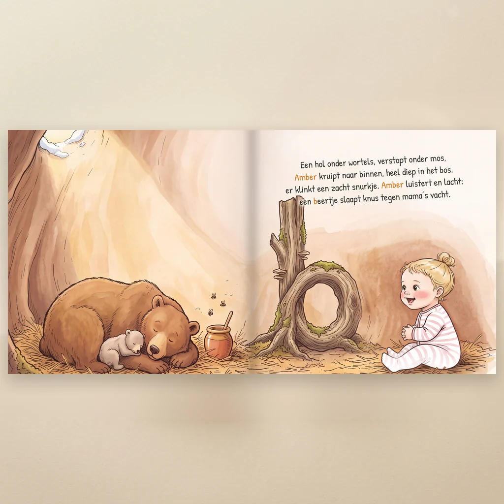 Boekomslag van Hoera, Naam is geboren - gepersonaliseerd kinderboek 6
