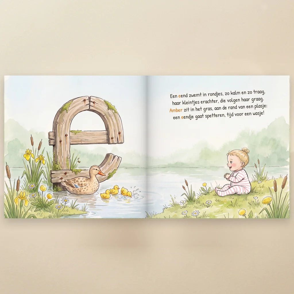 Boekomslag van Hoera, Naam is geboren - gepersonaliseerd kinderboek 8