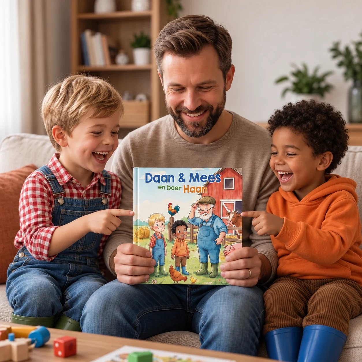 Boekomslag van Naam & Naam en boer Haan - gepersonaliseerd kinderboek 5