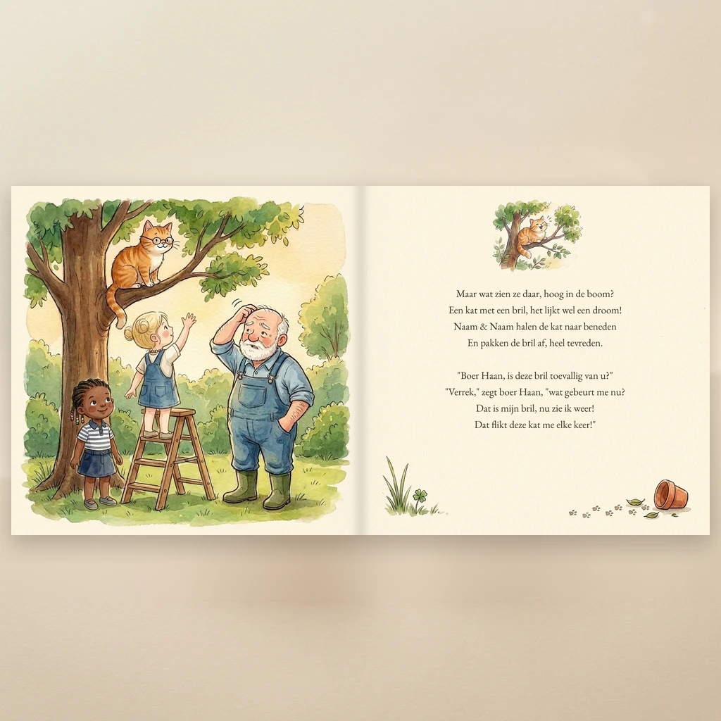 Boekomslag van Naam & Naam en boer Haan - gepersonaliseerd kinderboek 7