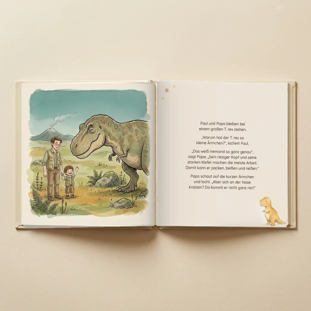 Buchcover von Name-o-saurus und [Name] auf Dino-Expedition, personalisiertes Kinderbuch 7