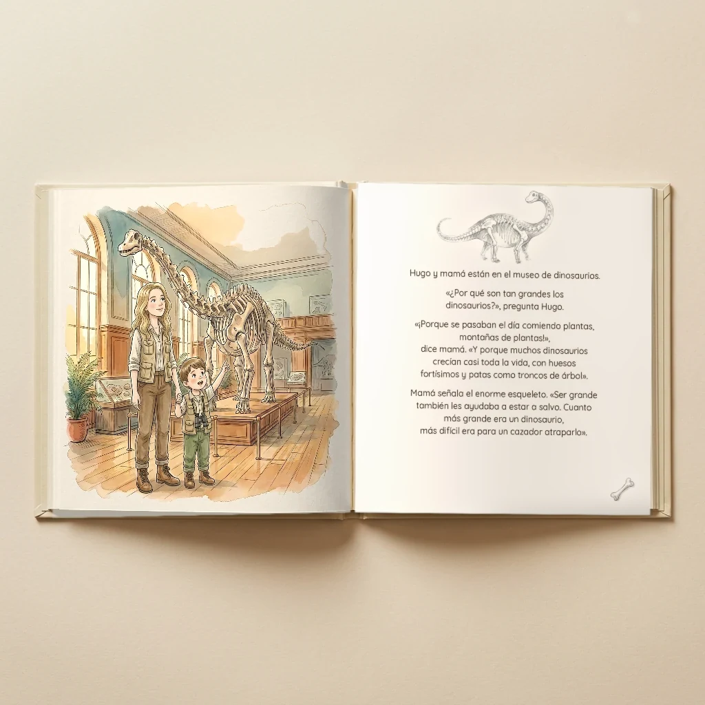 Portada de Nombre-o-saurio y [nombre] se van de dinoexpedición, libro infantil personalizado 5