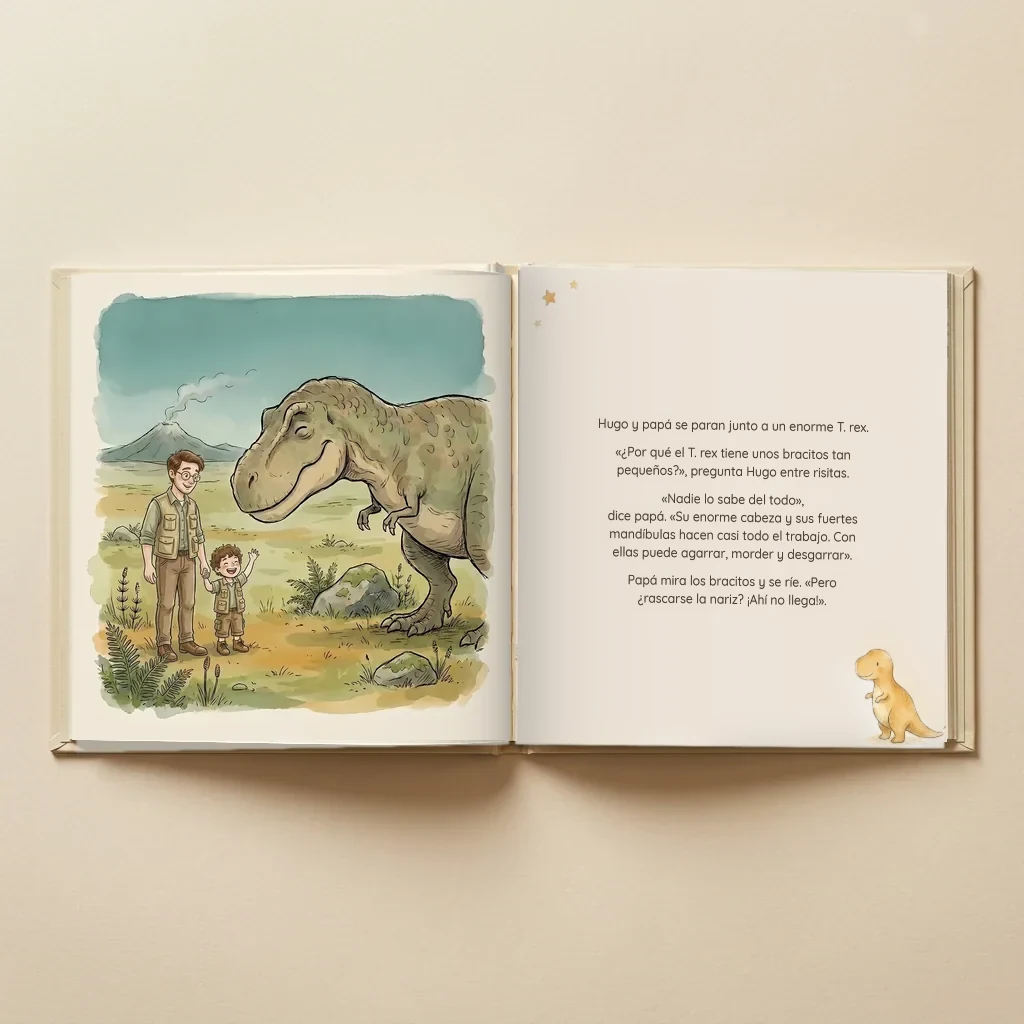 Portada de Nombre-o-saurio y [nombre] se van de dinoexpedición, libro infantil personalizado 7