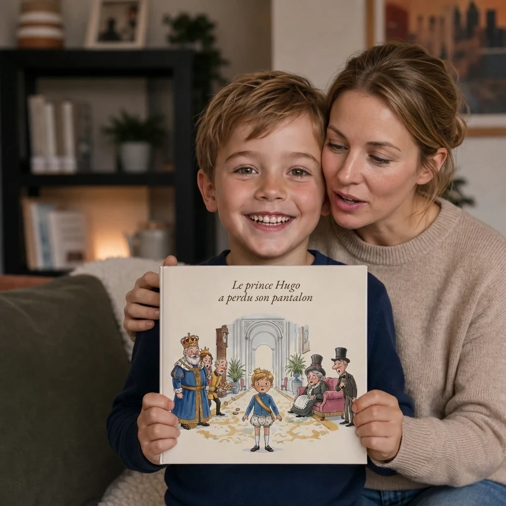 Couverture de Le prince ou la princesse Prénom a perdu son pantalon, livre personnalisé pour enfant 3
