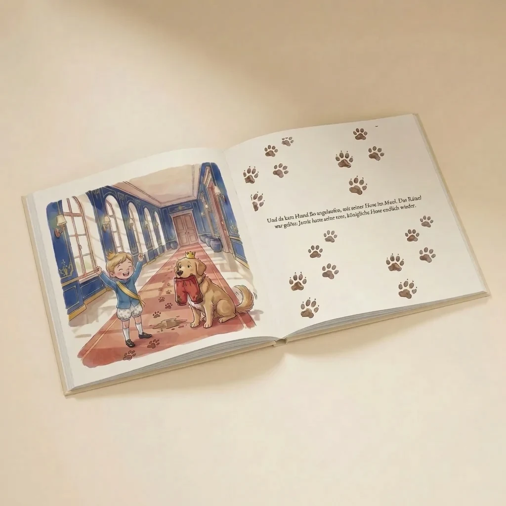 Buchcover von Prinz(essin) Name hat die Hose verloren, personalisiertes Kinderbuch 6