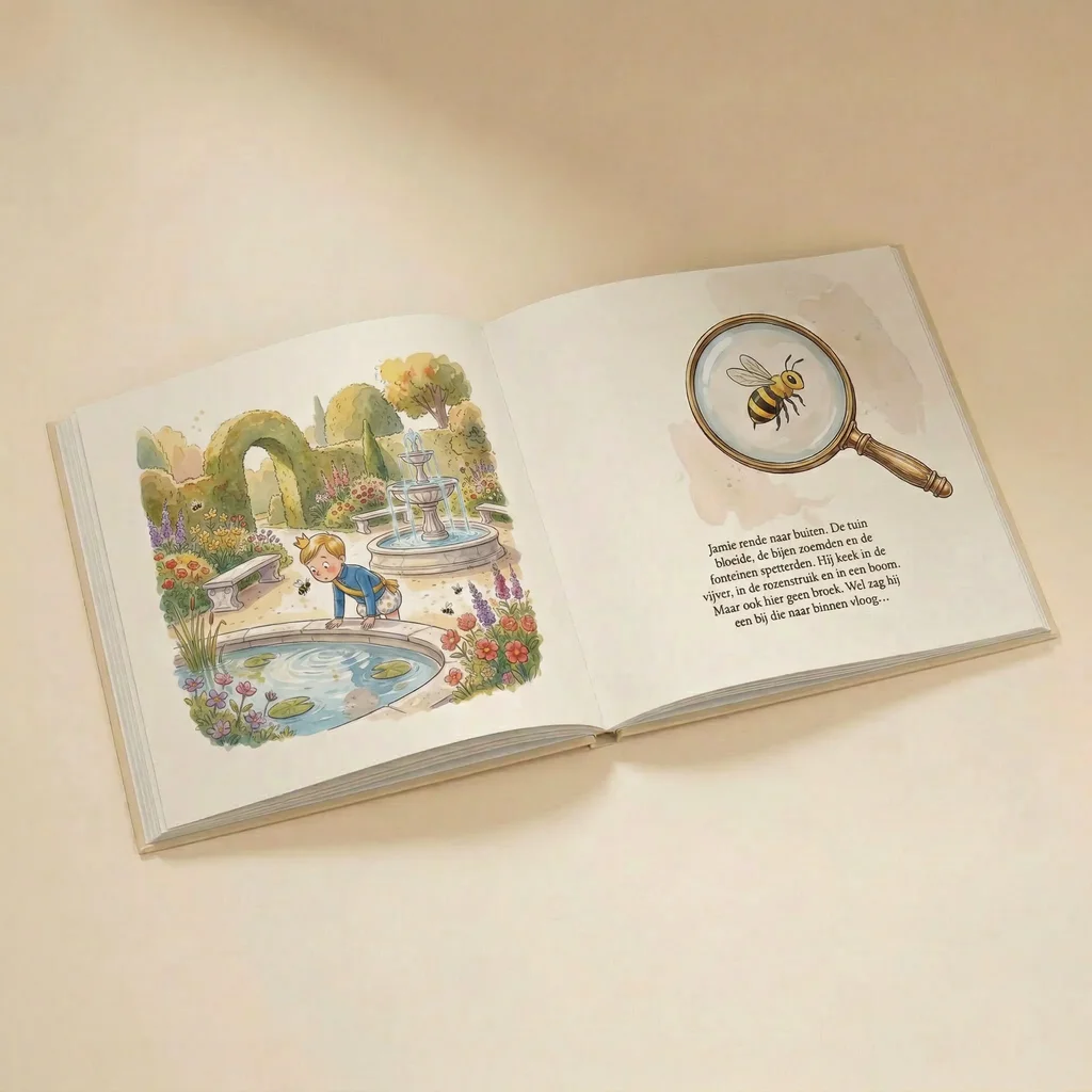 Boekomslag van Prins(es) Naam is zijn broek kwijt - gepersonaliseerd kinderboek 6