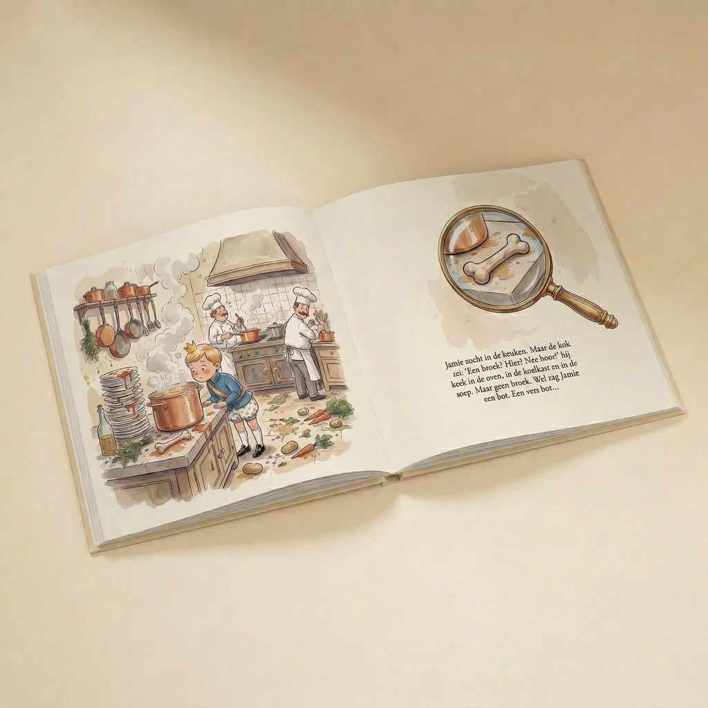 Boekomslag van Prins(es) Naam is zijn broek kwijt - gepersonaliseerd kinderboek 7
