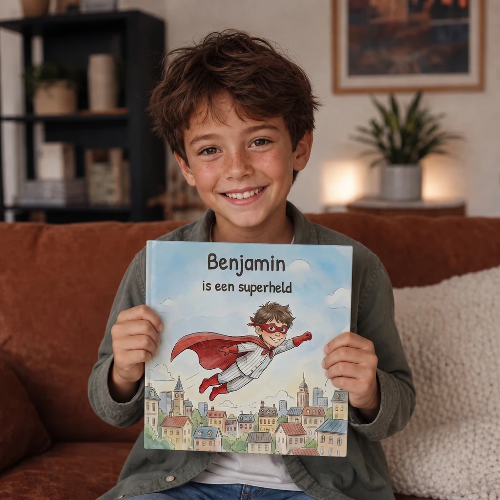 Boekomslag van Naam is een superheld - gepersonaliseerd kinderboek 5