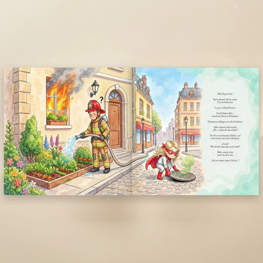 Buchcover von Name ist ein Superheld, personalisiertes Kinderbuch 4