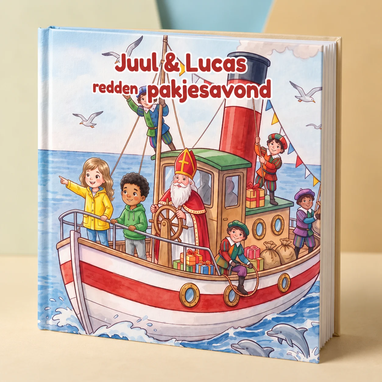 Boekomslag van Naam & Naam redden pakjesavond - gepersonaliseerd kinderboek 2
