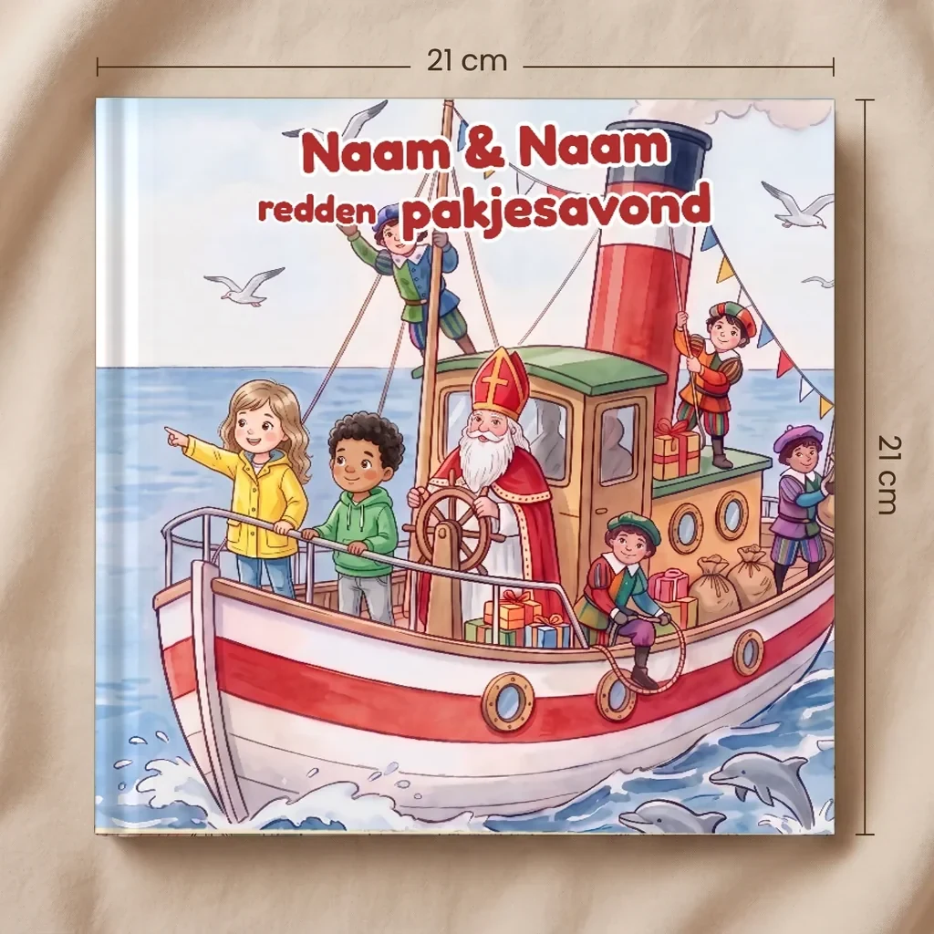 Boekomslag van Naam & Naam redden pakjesavond - gepersonaliseerd kinderboek 9