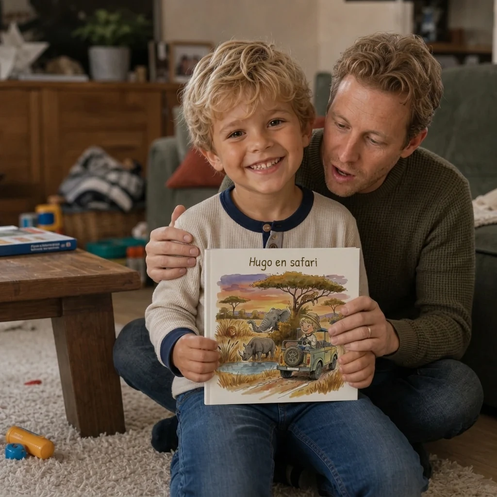 Couverture de Prénom en safari, livre personnalisé pour enfant 2