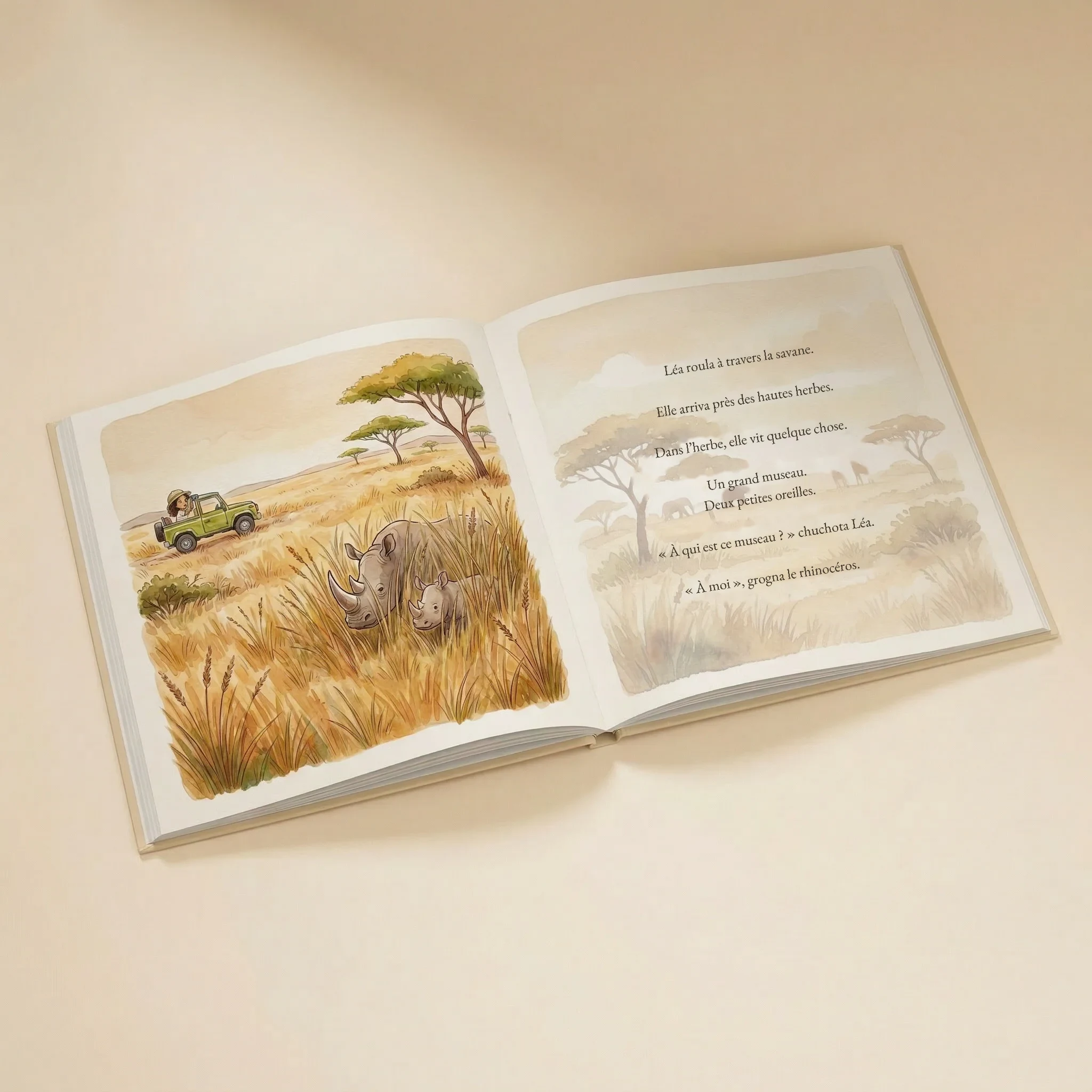 Couverture de Prénom en safari, livre personnalisé pour enfant 5