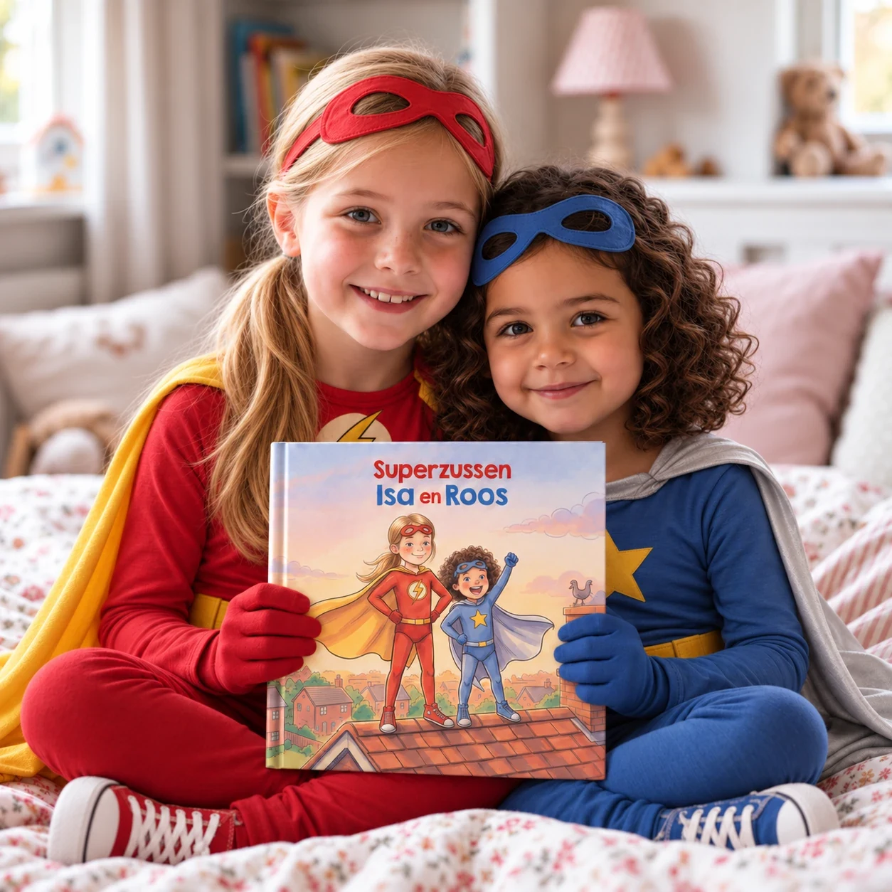Boekomslag van Superbroers / Superzussen Naam en Naam - gepersonaliseerd kinderboek 5