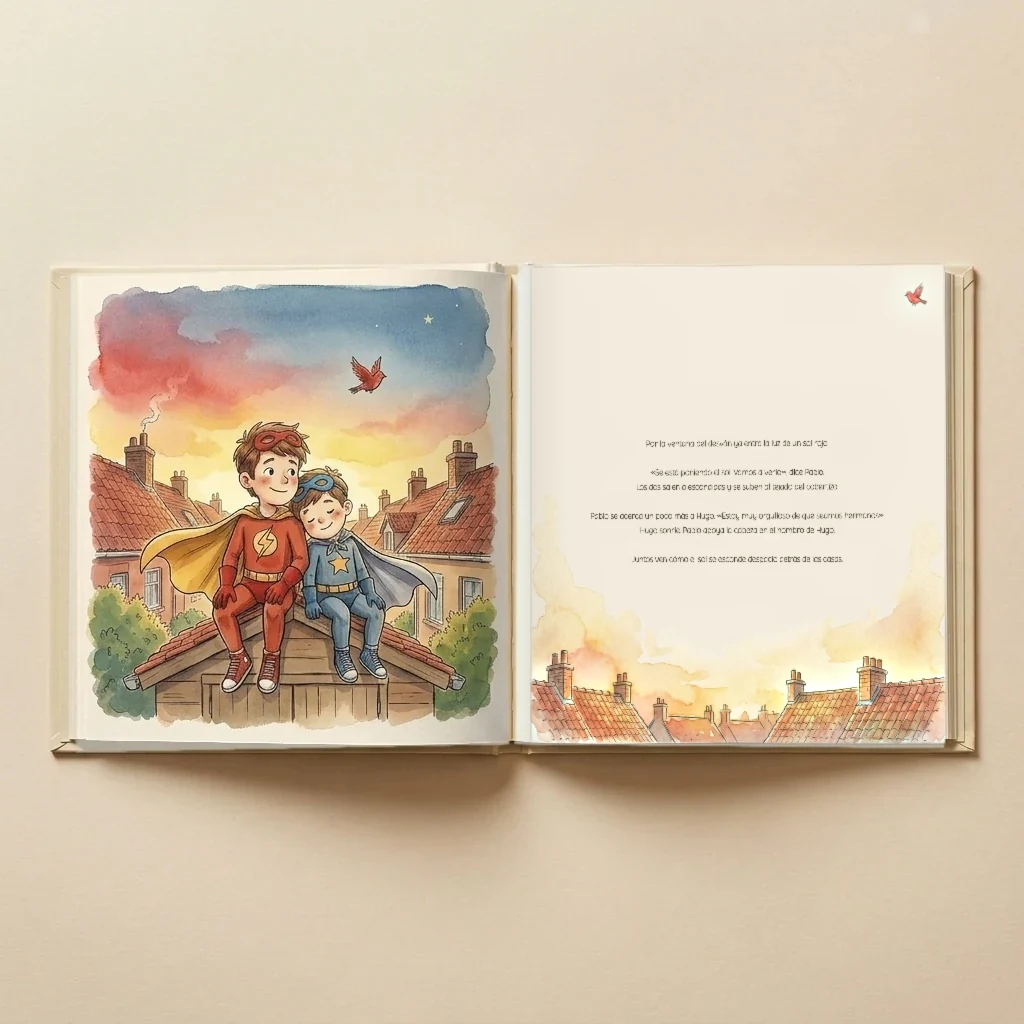 Portada de Superhermanos / Superhermanas Nombre y Nombre, libro infantil personalizado 7
