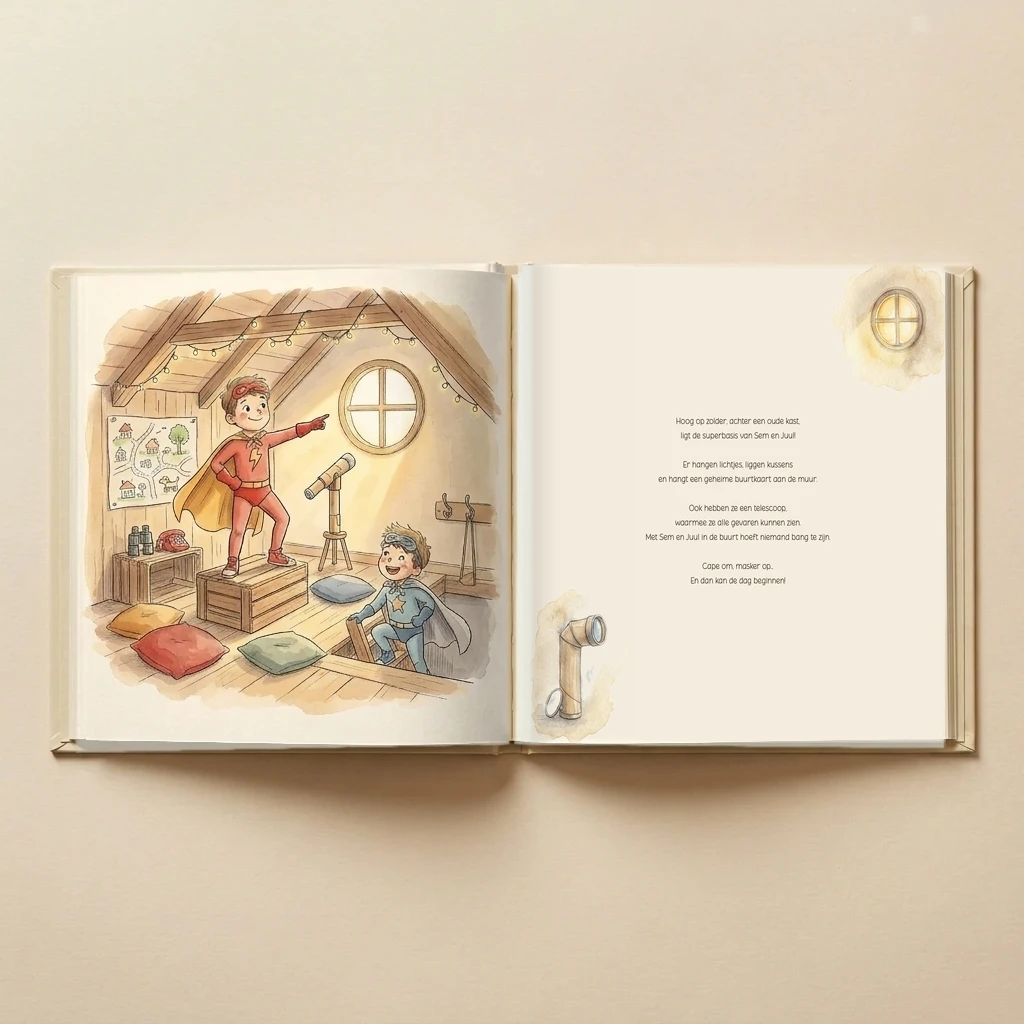 Boekomslag van Superbroers / Superzussen Naam en Naam - gepersonaliseerd kinderboek 6