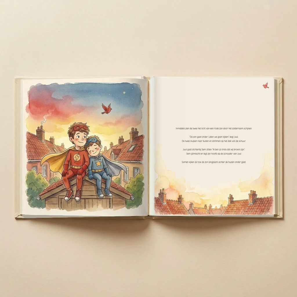 Boekomslag van Superbroers / Superzussen Naam en Naam - gepersonaliseerd kinderboek 8
