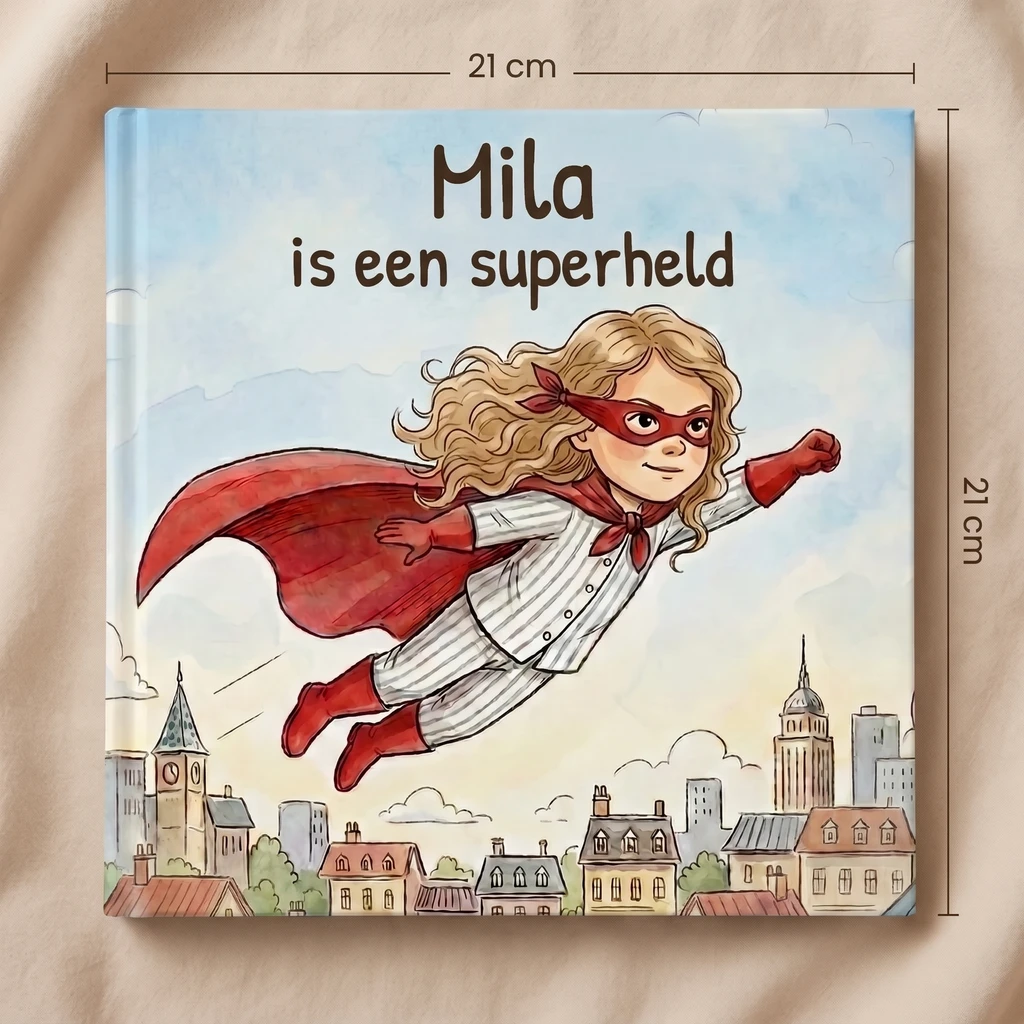Boekomslag van Naam is een superheld - gepersonaliseerd kinderboek 9