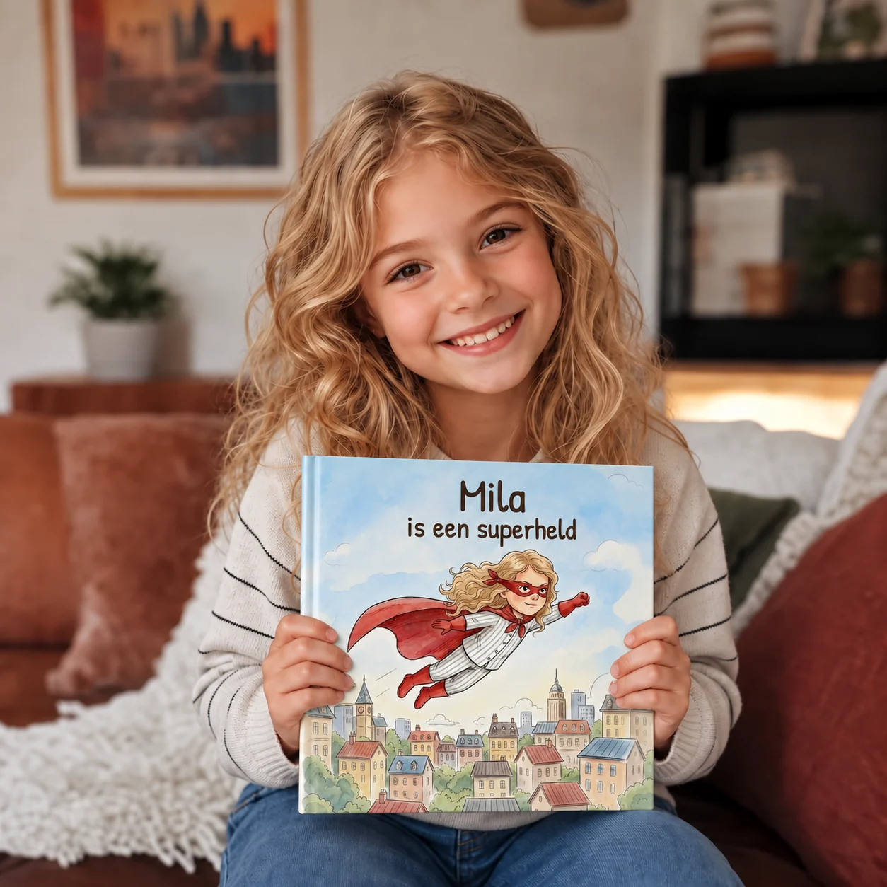 Boekomslag van Naam is een superheld - gepersonaliseerd kinderboek 4